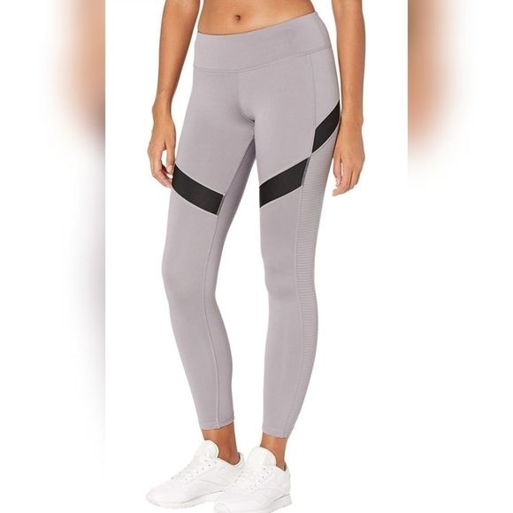Reebok Pants - Reebok Women's Workout Ready Mesh Training Tights leggings Grey XS